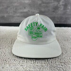 Vintage Safety Fair Mesh Snapback Trucker Hat OSFA New Era Pro Design Workwear
